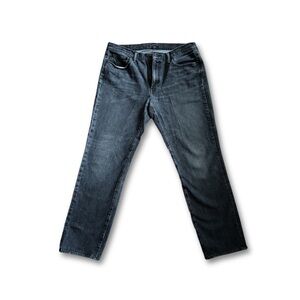 Levis 541 Mens 36X34 Black Denim Jean Pants Athletic Cut Straight Leg